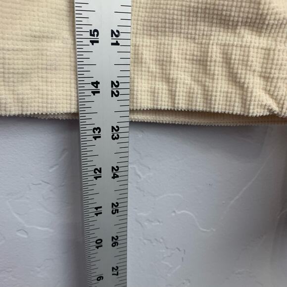 Madewell Cropped Top Womens 2XL Cream Relaxed V-Neck Long Sleeve Pullover - Picture 6 of 10